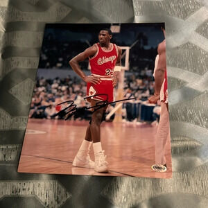 Michael jordan autographed photo Chicago bulls nba